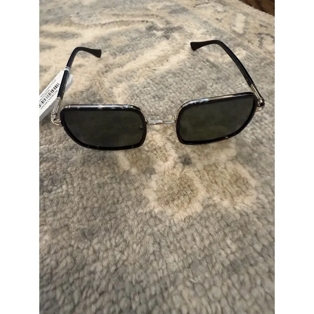 Persol Sunglasses PO2475S 51531 50mm Gold & Black / green Lens NWT